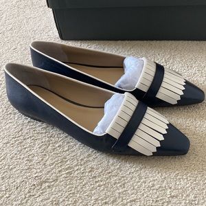 New Ann Taylor Kiltie Leather Flats